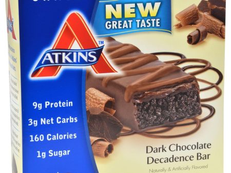 Atkins Advantage Bar Dark Chocolate Decadence - 5 Bars For Discount