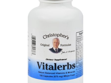 Dr. Christopher s Vitalerbs - 690 Mg - 180 Capsules Discount