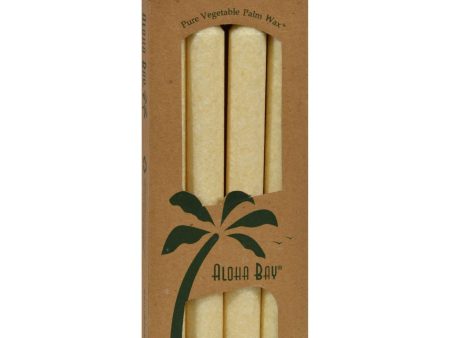 Aloha Bay Palm Tapers Cream - 4 Candles For Cheap