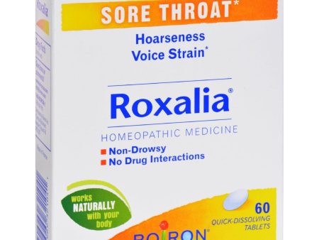 Boiron Roxalia Tablets - Sore Throat - 60 Tablets Sale