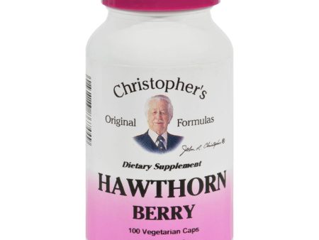 Dr. Christopher s Hawthorn Berries - 540 Mg - 100 Vegetarian Capsules Fashion