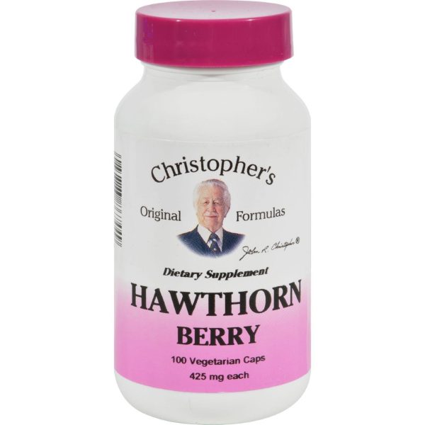 Dr. Christopher s Hawthorn Berries - 540 Mg - 100 Vegetarian Capsules Fashion