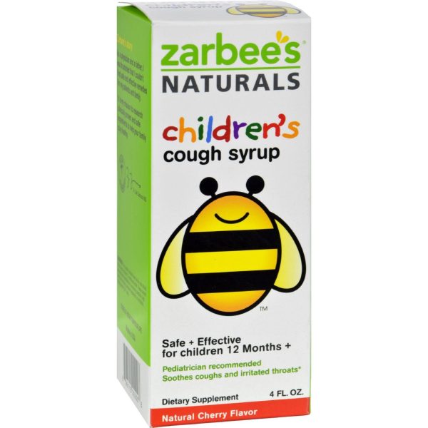 Zarbee s All-natural Children s Cough Syrup 12 Months+ - Natural Cherry Flavor - 4 Oz Discount