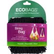 Ecobags Market Collection String Bags Long Handle - Black - 10 Bags Discount