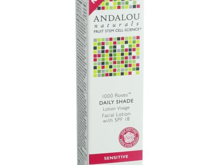 Andalou Naturals Facial Lotion - 1000 Roses - Daily Shade Spf 18 - 2.7 Oz Online Sale