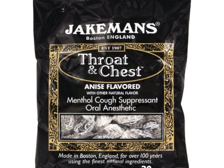 Jakemans Throat And Chest Lozenges - Licorice Menthol - Case Of 12 - 30 Pack Supply