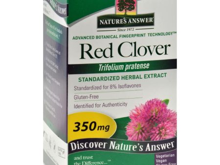 Nature s Answer Red Clover Tops Extract - 60 Vegetarian Capsules on Sale