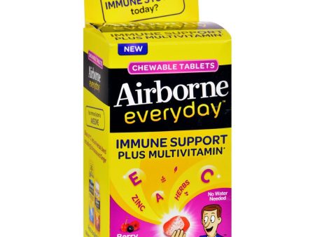 Airborne Everyday Chewable Multivitamin Tablets - Berry - 50 Count Online