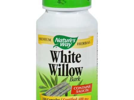 Nature s Way White Willow Bark - 400 Mg - 100 Capsules Online Hot Sale