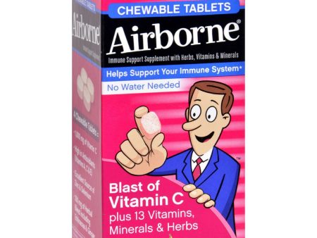 Airborne Chewable Tablets With Vitamin C - Berry - 32 Tablets Online now