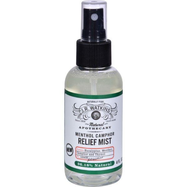 J.r. Watkins Menthol Camphor Relief Mist - 4 Oz on Sale