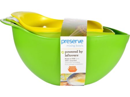 Preserve Mixing Bowl Set - Case Of 4 - 3 Bowls Per Set Supply