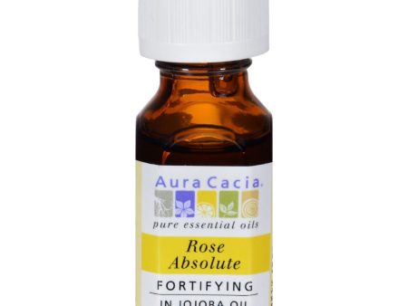 Aura Cacia Rose Absolute In Jojoba Oil - 0.5 Fl Oz Online Sale