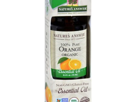 Natures Answer Essential Oil - Organic - Orange - .5 Oz Discount