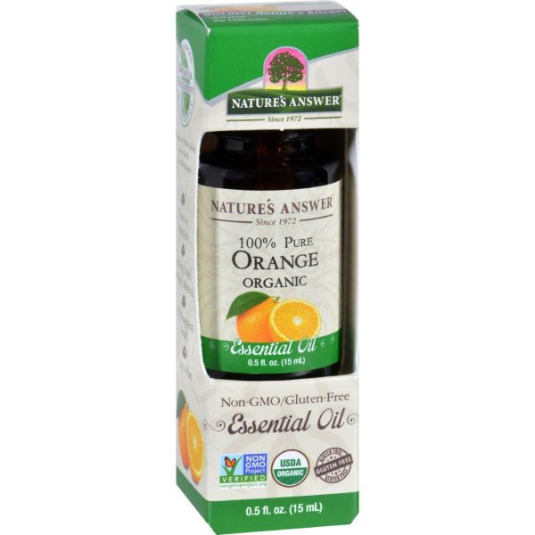 Natures Answer Essential Oil - Organic - Orange - .5 Oz Discount