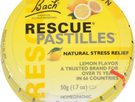 Bach Rescue Remedy Pastilles - Lemon - 50 Grm - Case Of 12 Online now