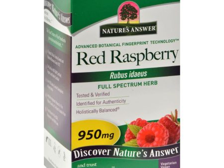 Nature s Answer Red Raspberry Leaf - 90 Capsules For Cheap