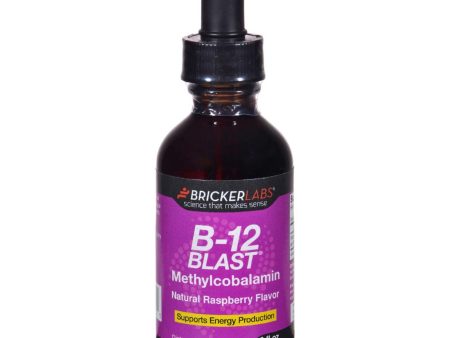 Bricker Labs B-12 Blast - Methylcobalamin - Natural Raspberry - 2 Oz Fashion