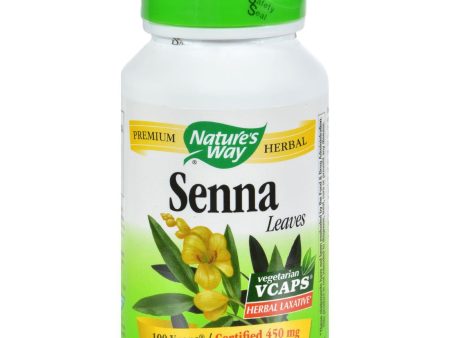 Nature s Way Senna Leaves - 100 Vegetarian Capsules Online Sale