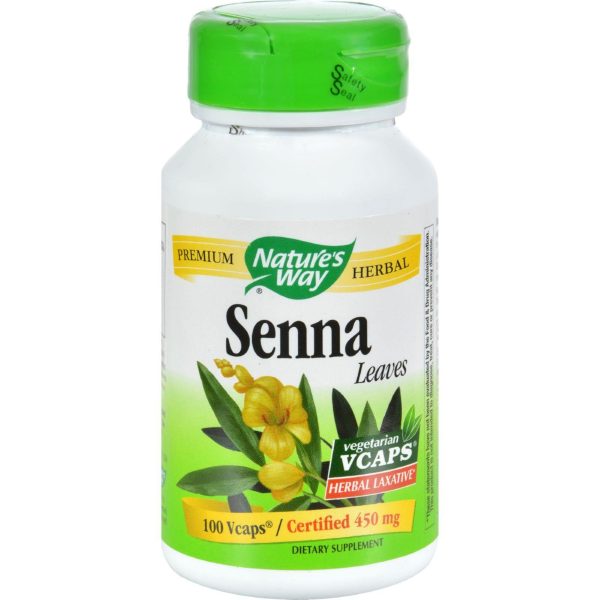 Nature s Way Senna Leaves - 100 Vegetarian Capsules Online Sale