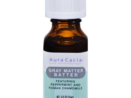 Aura Cacia Essential Solutions Oil Gray Matter Batter - 0.5 Fl Oz Online Sale