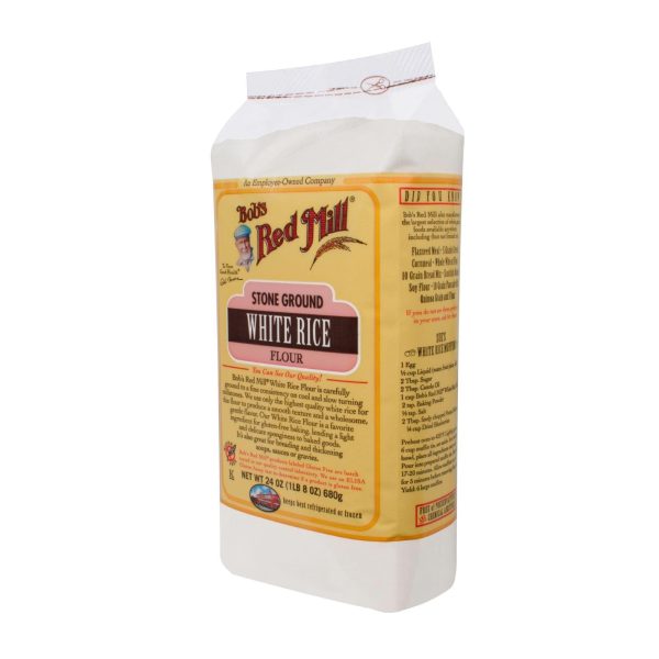 Bob s Red Mill Gluten Free White Rice Flour - 24 Oz - Case Of 4 Online Sale