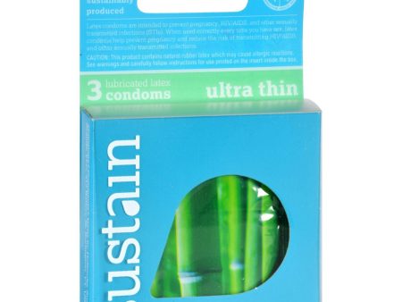 Sustain Condoms Ultra Thin - 3 Pack Online Sale