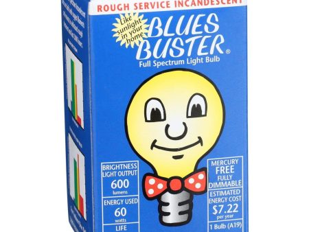 Blues Buster Light Bulb - Full Spectrum - Clear - 60 Watt Bulb - 1 Count Online Sale