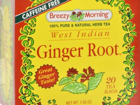 Breezy Morning West Indian Ginger Root - 20 Tea Bags For Sale