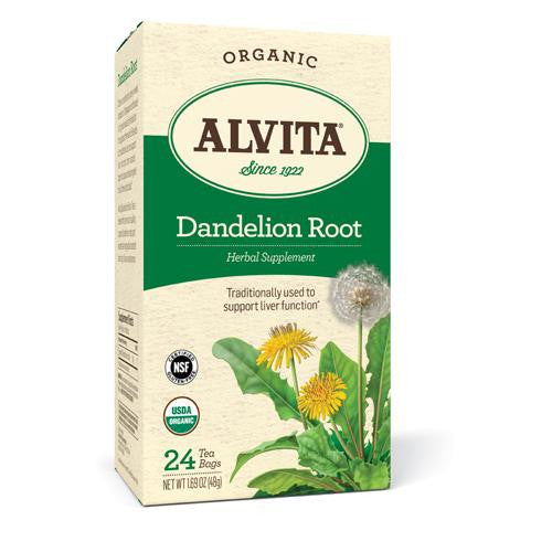 Alvita Teas Organic Herbal Dandelion Tea - 24 Tea Bags Hot on Sale