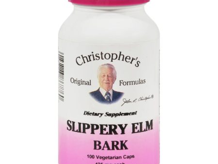 Dr. Christopher s Slippery Elm Bark - 425 Mg - 100 Vegetarian Capsules Online