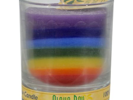 Aloha Bay Votive Jar Candle - Unscented Rainbow - Case Of 12 - 2.5 Oz For Cheap