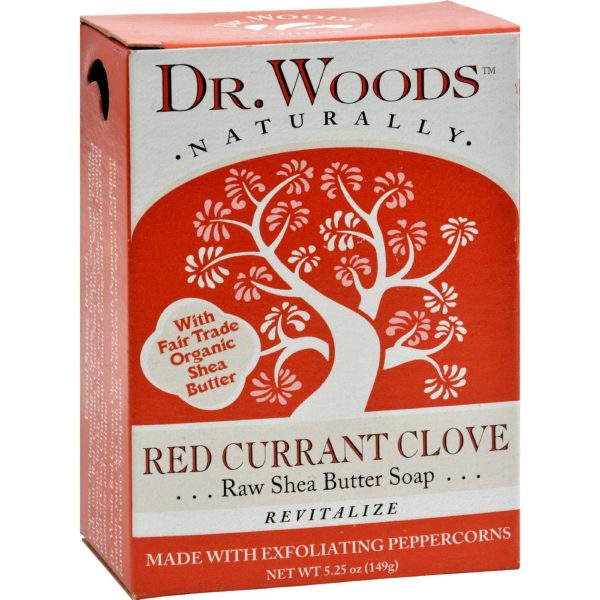 Dr. Woods Bar Soap Red Currant Clove - 5.25 Oz Supply