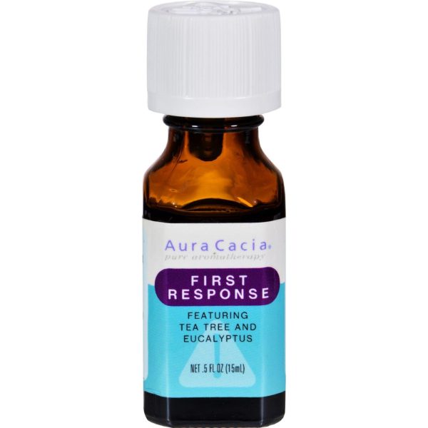 Aura Cacia Essential Solutions Oil First Response - 0.5 Fl Oz on Sale