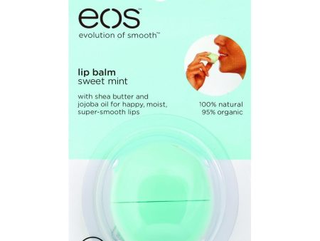 Eos Products Lip Balm - Smooth Sphere - Organic - Sweet Mint - .25 Oz - Case Of 6 Online Sale