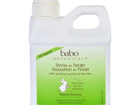 Babo Botanicals Shampoo And Wash - Swim And Sport - 16 Oz Online now