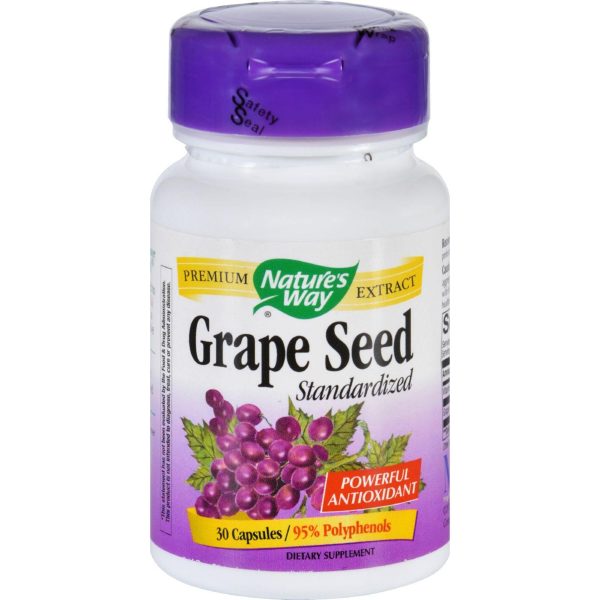 Nature s Way Grape Seed Standardized - 30 Capsules Online Sale