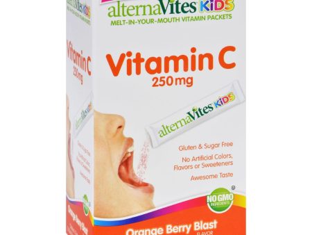 Alternavites Kids Vitamin C - 250 Mg - Orange Berry Blast - 30 Packets Cheap