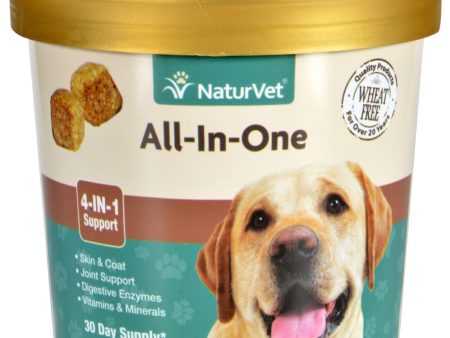 Naturvet All-in-one - Dogs - Cup - 60 Soft Chews Online Hot Sale