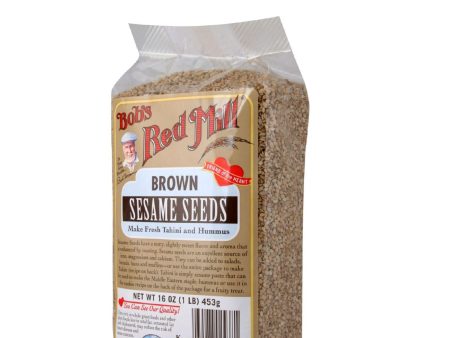 Bob s Red Mill Brown Sesame Seeds - 16 Oz - Case Of 4 For Discount