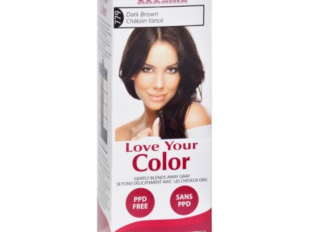 Love Your Color Hair Color - Cosamo - Non Permanent - Dark Brown - 1 Count Cheap