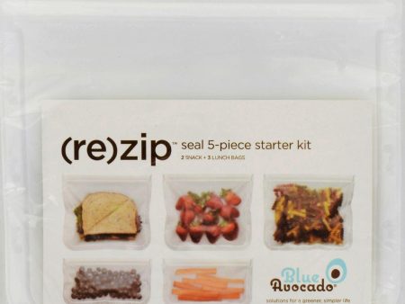 Blue Avocado Bag - Re-zip - Seal Starter Kit - Clear - 5 Pieces Cheap