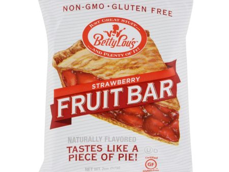 Betty Lou s Fruit Bar - Strawberry - Gluten Free - Case Of 12 - 2 Oz For Discount