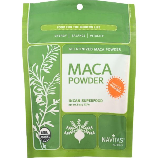 Navitas Naturals Maca Powder - Organic - Gelatinized - 8 Oz - Case Of 12 Supply