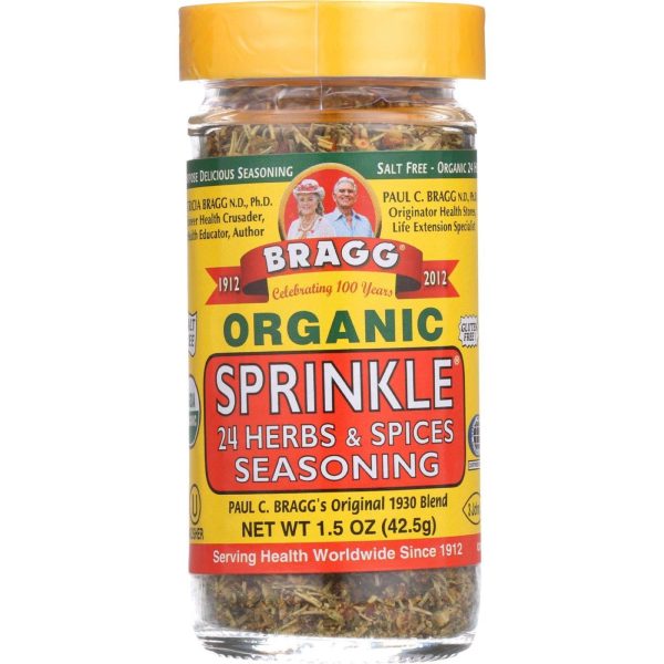 Bragg Seasoning - Organic - Bragg Sprinkle - Natural Herbs And Spices - 1.5 Oz - Case Of 12 Online now