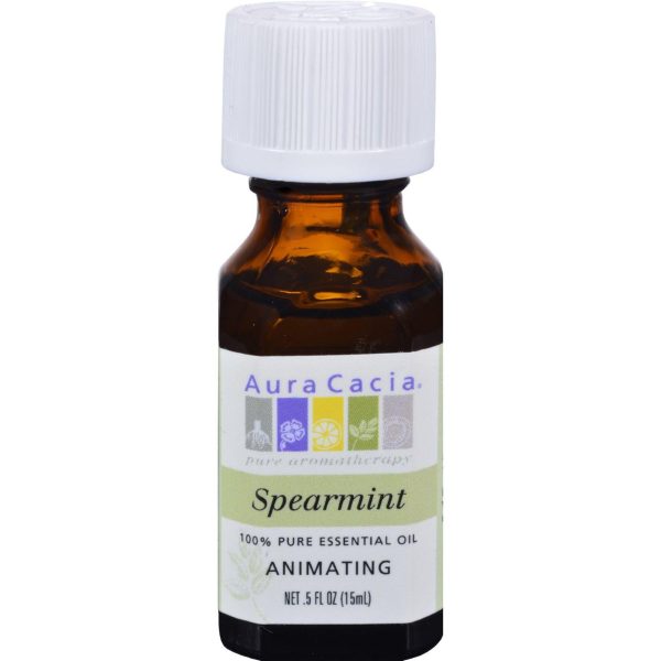 Aura Cacia Essential Oil Spearmint - 0.5 Fl Oz Discount