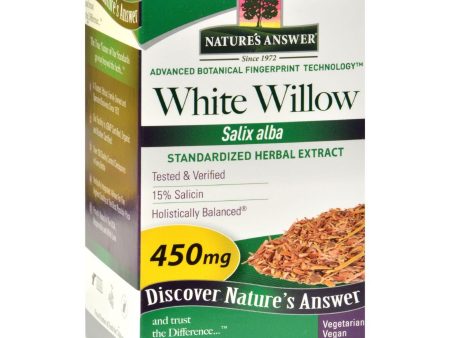 Nature s Answer White Willow Bark Standardized - 60 Vcaps Hot on Sale