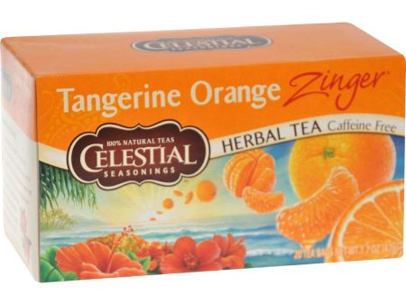 Celestial Seasonings Herbal Tea - Caffeine Free - Tangerine Orange Zinger - 20 Bags on Sale