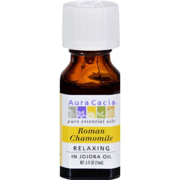 Aura Cacia Roman Chamomile Pure Essential Oil - 0.5 Fl Oz Sale