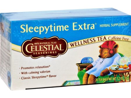 Celestial Seasonings Wellness Tea - Sleepytime Extra - Caffeine Free - 20 Bags Sale